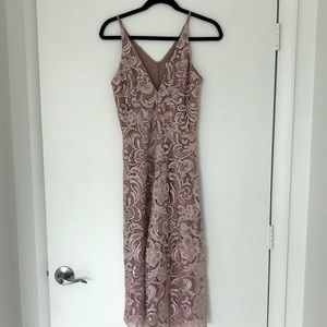 Dress the population lace jumpsuit